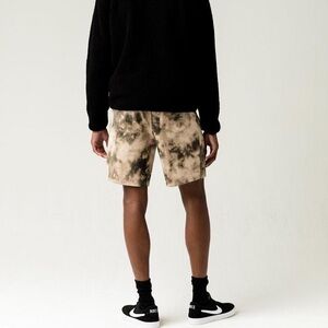 RSQ x Tillys sweat shorts stretch coupe standard tight slim tye dye punk bottoms